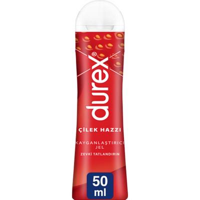 Durex Kayganlaştırıcı Jel 50 ml Çilek Aromalı Su Bazlı Dermatolojik Onaylı Prezervatifle Uyumlu