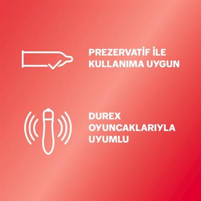 Durex Kayganlaştırıcı Jel 50 ml Çilek Aromalı Su Bazlı Dermatolojik Onaylı Prezervatifle Uyumlu
