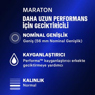 Durex Maraton Serisi 20li Ekstra Dayanıklı Geciktirici Prezervatif
