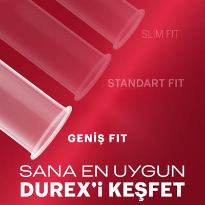 Durex Yakın Hisset XL Prezervatif 16 Adet Yüksek Hassasiyet ve Güvenlik Sağlar