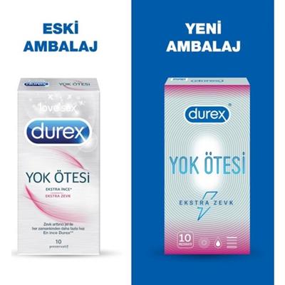 Durex Yok Ötesi Ekstra İnce Ekstra Zevk Prezervatif 10lu