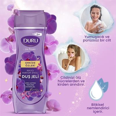 Duru Duş Jeli Lux Perfumes Orkide 450+450ML