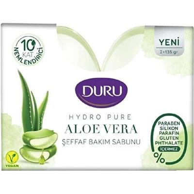 Duru Hydro Pure Aloe Vera Şeffaf Bakım Sabunu 2 x 135 gr 10 Kat Nemlendirici Etki