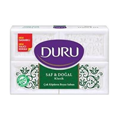 Duru Saf & Doğal Kaynaklı Klasik 4 Adet Beyaz Kalıp Sabun 600Gr