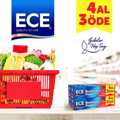 Ece Buzdolabı Poşeti 4lü Büyük Boy