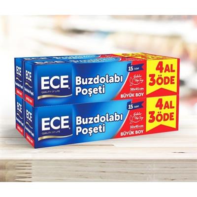 Ece Buzdolabı Poşeti 4lü Büyük Boy