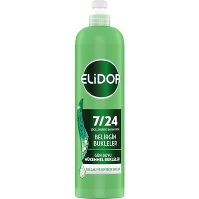 Elidor 7/24 Şekillendirici Saç Bakım Kremi Belirgin Bukleler Dalgalı ve Kıvırcık Saçlar 240 ml