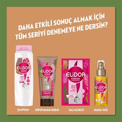 Elidor Doğanın Enerjisi Saç Bakım Kremi Hindistan Cevizi Yağı 350 ml