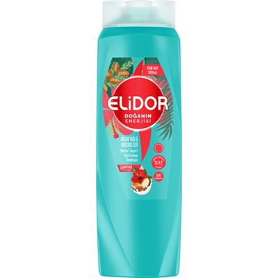 Elidor Doğanın Enerjisi Saç Bakım Şampuanı Argan Yağı Hibiskus Özü 500 ml