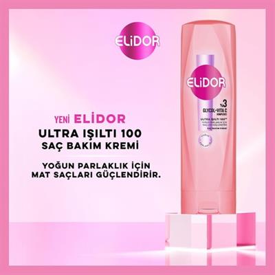 Elidor Saç Bakım Kremi Ultra Işıltı Yoğun Parlaklık 350 ml