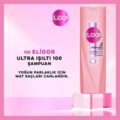 Elidor Saç Bakım Şampuanı Ultra Işıltı Yoğun Parlaklık 400 ml