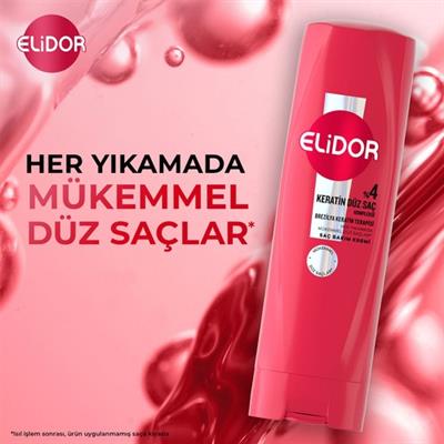 Elidor Serum Bakım Kremi Brezilya Keratin Terapisi Hidrolize Keratin Marula Yağı E Vitamini 350 ml