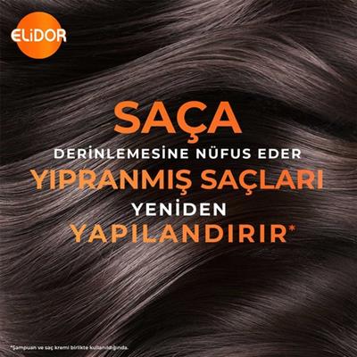 Elidor Superblend Saç Bakım Şampuanı Anında Onarıcı Bakım C Vitamini Keratin Seramid 400 ml