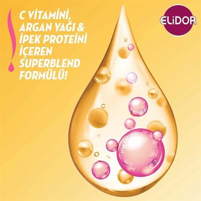 Elidor Superblend Saç Bakım Şampuanı İpeksi Yumuşaklık Argan Yağı İpek Proteini C Vitamini 400 ml