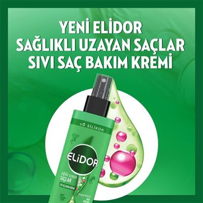 Elidor Superblend Sıvı Saç Bakım Kremi Sağlıklı Uzayan Saçlar Biotin Argan Yağı Arjinin 200 ml