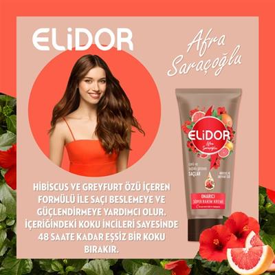 Elidor Tüp Saç Bakım Kremi Sağlıklı ve Canlı Görünen Saçlar By Afra Saraçoğlu 1 x 170 ml