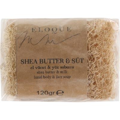 Eloque %100 Doğal Kabak Lifli Shea Butter Süt Sabun - 120 gr ( Gliserinli )