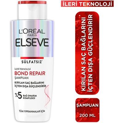 Elseve Bond Repair Tüm Yıpranmalar Için Saç Bağlarını Güçlendirici Şampuan 200ml