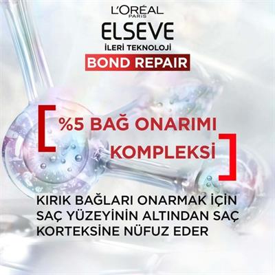 Elseve Bond Repair Tüm Yıpranmalar Için Saç Bağlarını Güçlendirici Şampuan 200ml