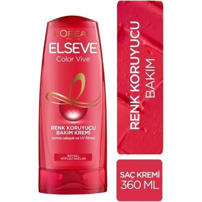 Elseve Colorvive Renk Koruyucu Bakım Kremi 360 ml Boyalı ve Röfleli Saçlar için UV Filtreli Besleyici