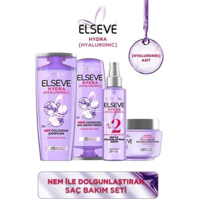 Elseve Hydra [hyaluronic] Nem ile Dolgunlaştıran Saç Bakım Seti