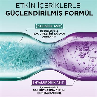 Elseve Hydra [Hyaluronic] Pure Salisilik Asit İçeren Yağlanma Karşıtı Arındırıcı Şampuan 300ml