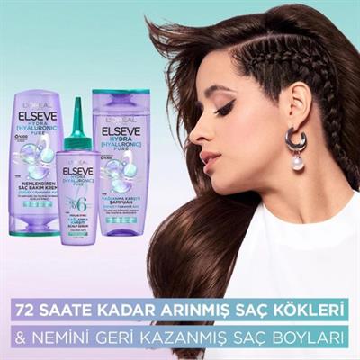 Elseve Hydra [Hyaluronic] Pure Salisilik Asit içeren Yağlanma Karşıtı Nemlendirici Saç Kremi 250ml