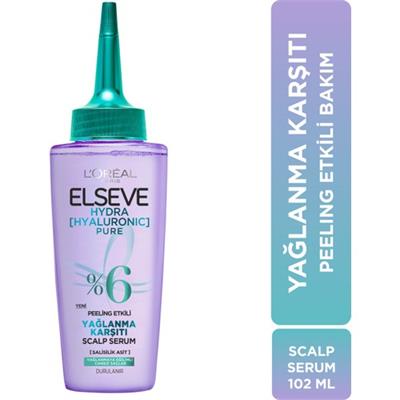 Elseve Loréal Paris Elseve Hydra [hyaluronic] Pure Salisilik Asit Içeren Yağlanma Karşıtı Peeling Etkili Saç Derisi Serumu 102ML
