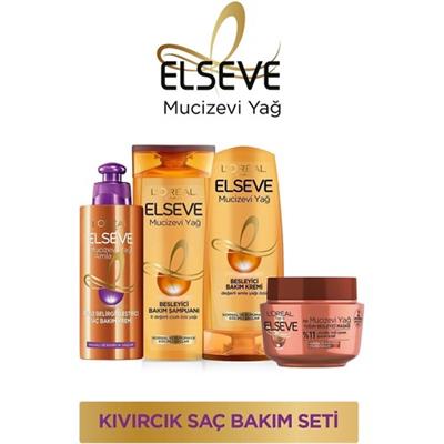Elseve Mucizevi Yağ Kıvırcık Saç Bakım Seti