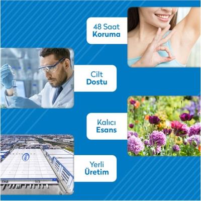 Emotion Love Kadın Sprey Deodorant - Ferah Çiçek Aroması, 150 ml, Pudrasız, Leke Bırakmayan, Alüminyum İçermeyen