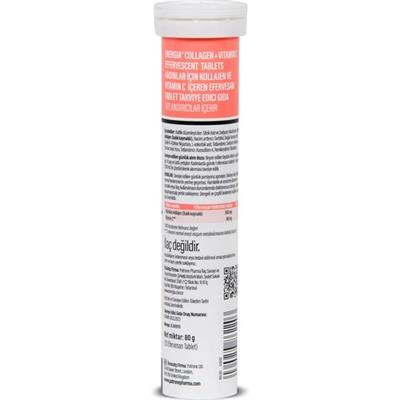 Energia Energıa Kadınlar Için Kolajen ve Vitamin C Içeren Efervesan Tablet