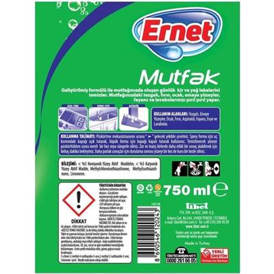 Ernet Mutfak Temizleyici 750 ml