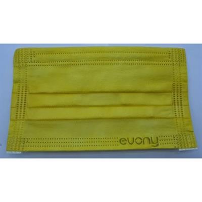 Evony Maske Sarı Renk 3 Katlı 50 Li
