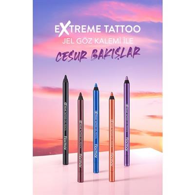 Extreme Tattoo Yoğun Renk Veren Suya Dayanıklı Jel Göz Kalemi (005 Very Berry) 8682536028875