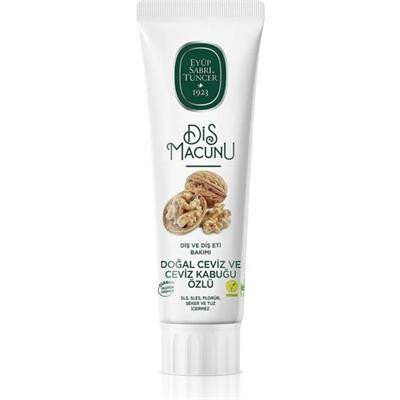 Eyüp Sabri Tuncer Diş Macunu 90 ml Plak ve Tartar Karşıtı Doğal Ceviz Kabuğu Özlü Ferah Aromalı Vegan