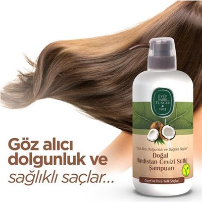 Eyüp Sabri Tuncer Doğal Hindistan Cevizi Sütlü Şampuan 600 ml