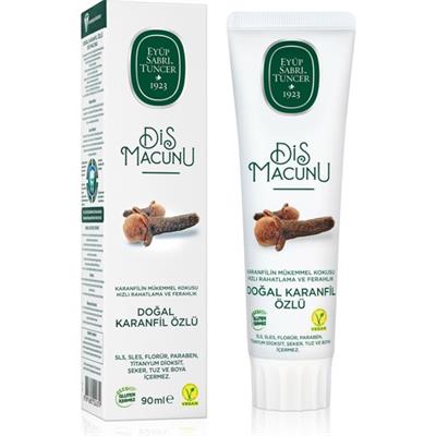 Eyüp Sabri Tuncer Doğal Karanfil Özlü Diş Macunu - Ferahlatıcı Etki, 90 ml, Ağız Ferahlatıcı