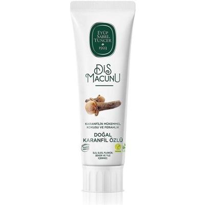 Eyüp Sabri Tuncer Doğal Karanfil Özlü Diş Macunu - Ferahlatıcı Etki, 90 ml, Ağız Ferahlatıcı