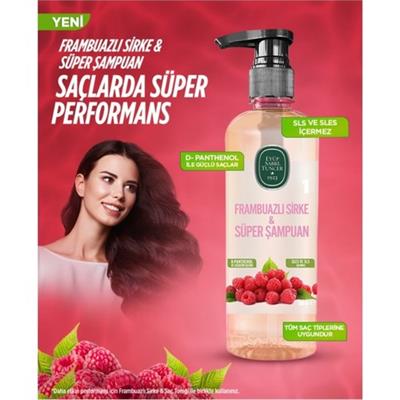 Eyüp Sabri Tuncer Frambuazlı Sirke 500ml Şampuan Pet Şişe