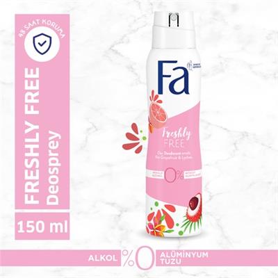 Fa Freshly Free Greyfurt & Liçi Deosprey 150 Ml Kadın