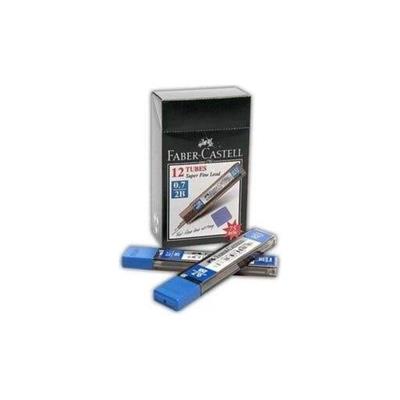 Faber-Castell 2B Siyah Kalem Uçları 12li 0.7 mm 75 mm Mavi Kapaklı Dayanıklı Tüp Paket