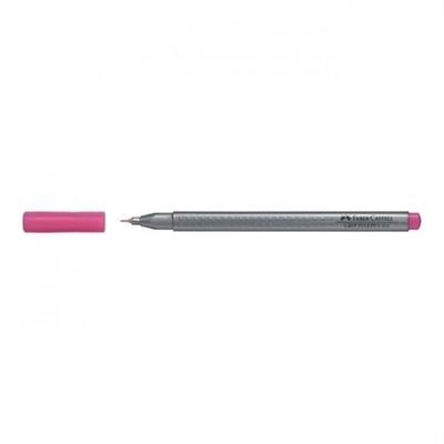 Faber-Castell Grip Finepen 0,4 mm İnce Uçlu Pembe Kalem, 14 cm, Tekli Paket – Yazı ve Çizim İçin