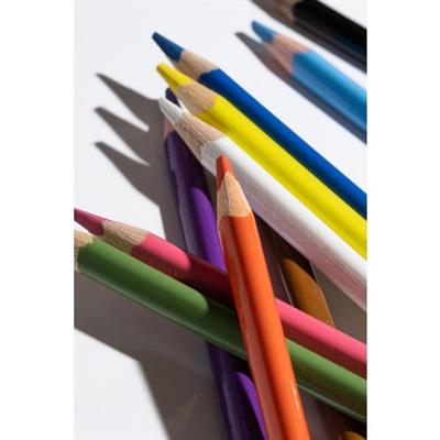 Faber-Castell Jumbo Boya Kalemi,12 Renk,Kalın Gövde ve Uç,Kırılmaya Dirençli Özel Yapıştırma Sistemi,Kolay Açılır