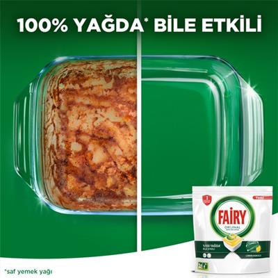 Fairy Hepsi Bir Arada Bulaşık Makinesi Deterjanı Tableti / Kapsülü Limon Kokulu 84 Yıkama