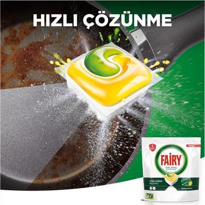 Fairy Hepsi Bir Arada Bulaşık Makinesi Deterjanı Tableti / Kapsülü Limon Kokulu 84 Yıkama