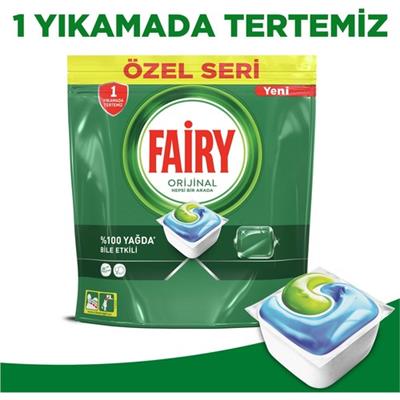 Fairy Orijinal 90 Yıkama Bulaşık Makinesi Deterjanı Tableti / Kapsülü Özel Seri
