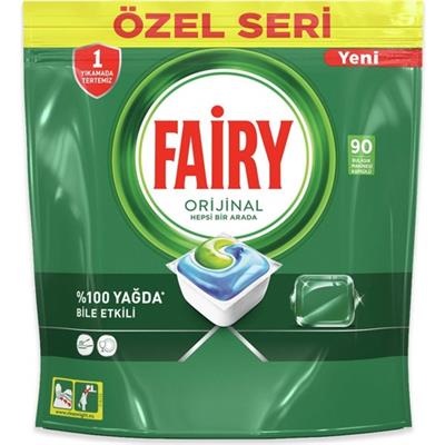 Fairy Orijinal 90 Yıkama Bulaşık Makinesi Deterjanı Tableti / Kapsülü Özel Seri