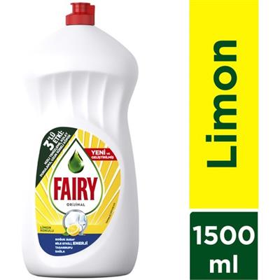 Fairy Orijinal Sıvı Bulaşık Deterjanı 1500 ml Limon Kokulu