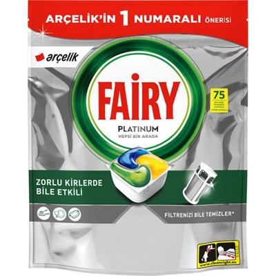 Fairy Platinum Bulaşık Makinesi Deterjanı 75’li  Arçelik Özel Paketleri