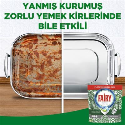 Fairy Platinum Green Bulaşık Makinesi Deterjanı Tableti / Kapsülü Özel Seri Limon Kokulu 80 Yıkama